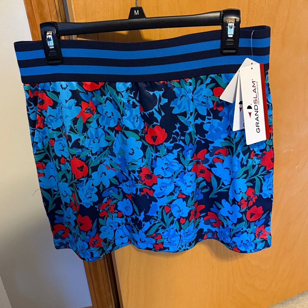 Grand Slam Blue and Red Golf/Athletic Skirt
